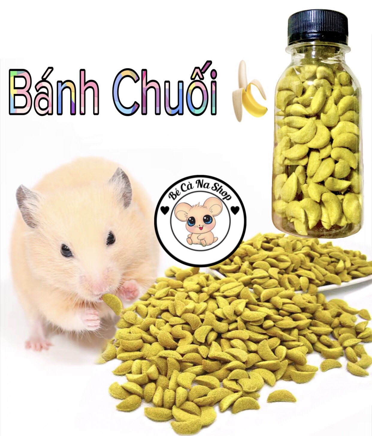 bánh chuối . thức ăn mài răng cho hamster thỏ bọ sóc chinchilla ...