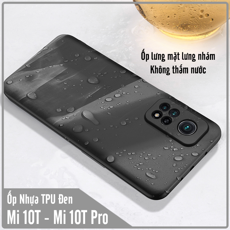 Ốp lưng cho Xiaomi Mi 10T - Mi 10T Pro 5G nhựa dẻo TPU Đen - che camera