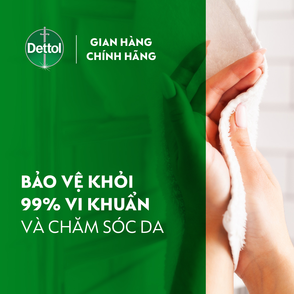 Combo 6 xà phòng Dettol kháng khuẩn dưỡng da 100g