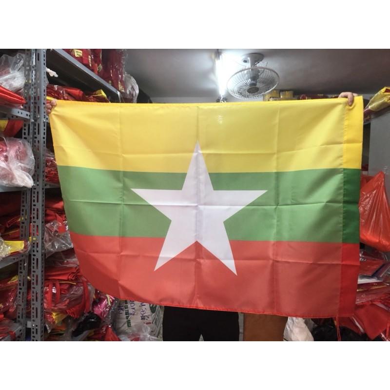 Quốc kỳ Brunei in thẩm thấu 1 lớp vải 80x120cm