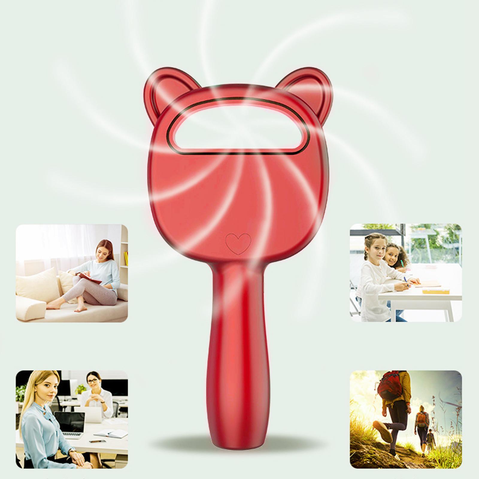 Bladeless Handheld Fan Speed Adjustable Safe Mini for Office Home Kids