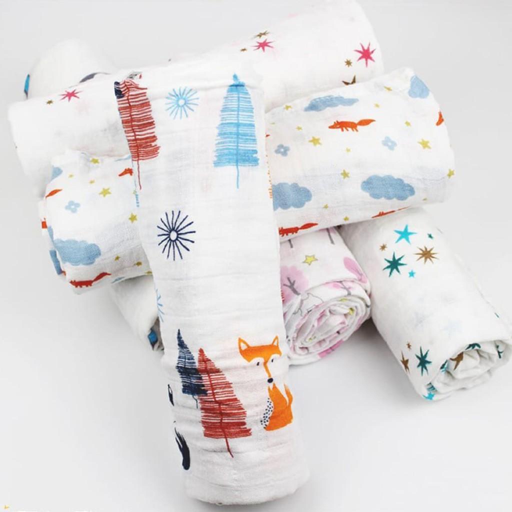 Khăn xô đa năng khăn tắm sợi tre cho bé trai gái sơ sinh hàng đẹp 120cmx120cm – K05