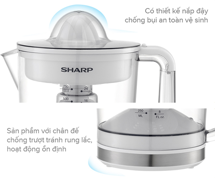 Máy vắt cam Sharp EJ-J407 ( màu ngẫu nhiên) - Hàng chính hãng