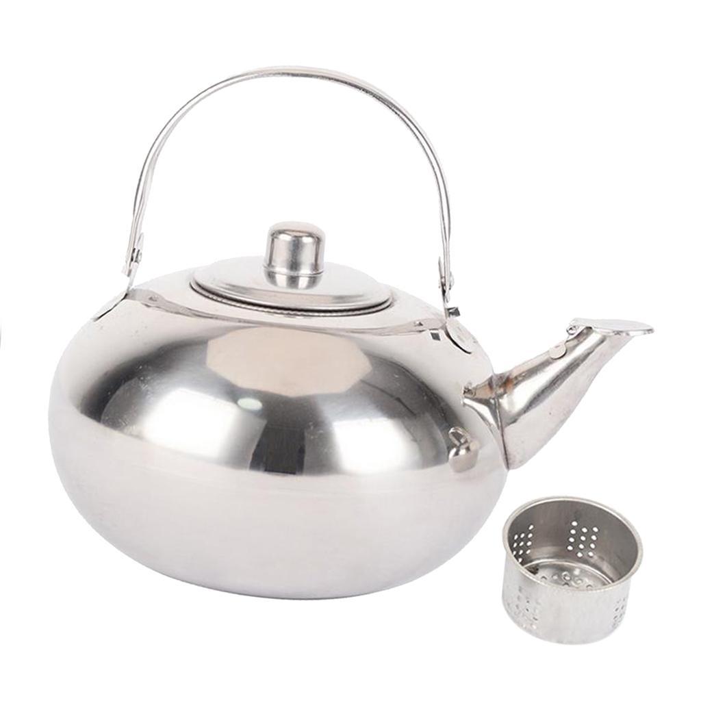2Pcs Teapot and Tea Kettle with Stainless Steel Infuser for Stove Top