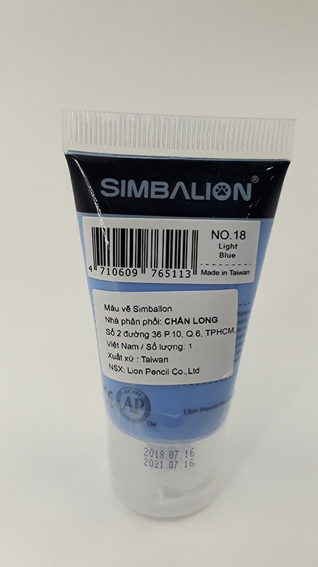 Màu Vẽ Simbalion Acrylic 30ml NAC30 - 18 - Xanh Biển Nhạt