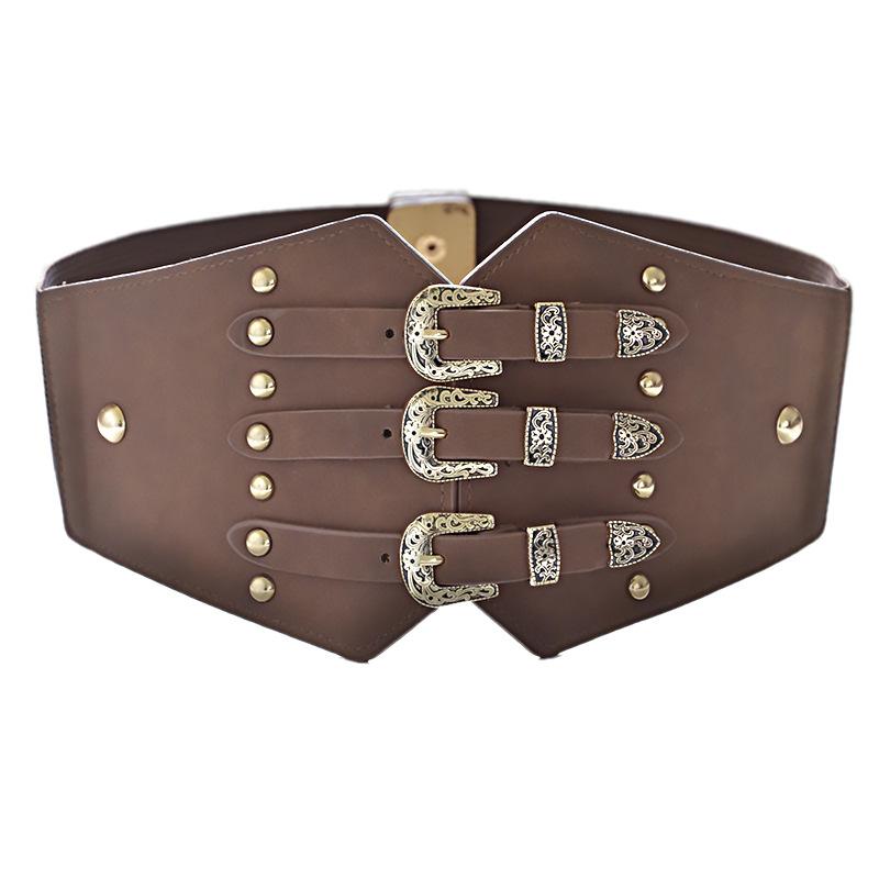 Hàng Mới Về Thun Nữ Hoa Văn Retro 3 Khóa Giả Da Rộng Dây