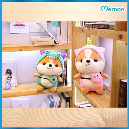 Gấu bông chó Shiba cosplay 25cm cao cấp - Hàng chính hãng Memon - Đồ chơi thú nhồi bông chó Shiba cosplay, Kích thước 25cm, Bông gòn mềm mịn, bền đẹp, dễ sử dụng và an toàn cho trẻ nhỏ.