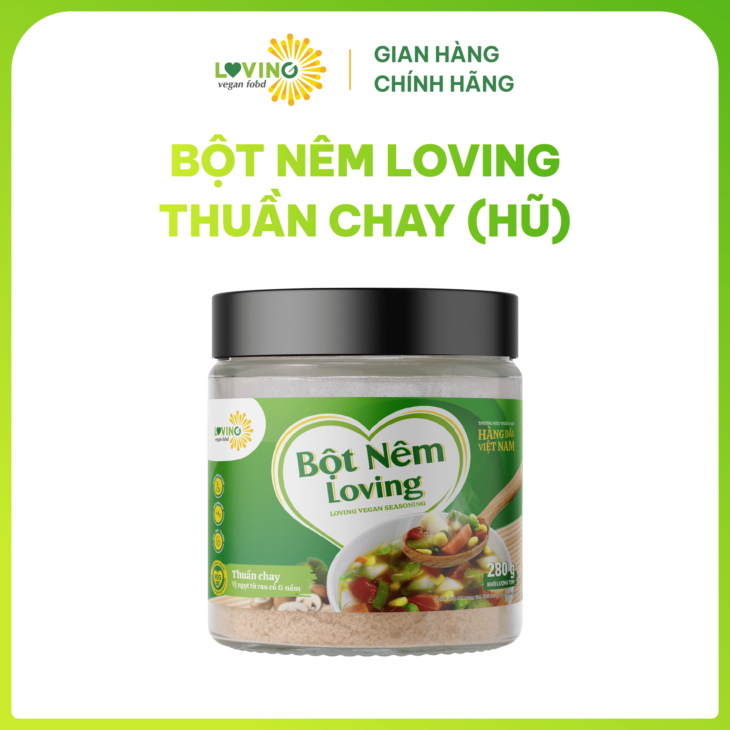 Bột Nêm Loving Thuần Chay hũ 280gram