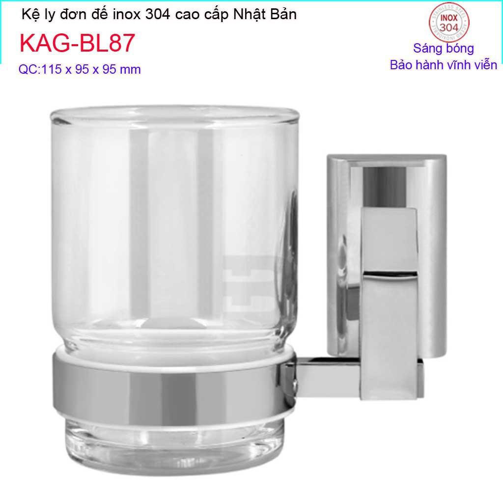 Kệ ly đơn, kệ ly đôi, Kệ bàn chải đánh răng inox kace, kệ để ly bàn chải inox 304 Nhật Bản