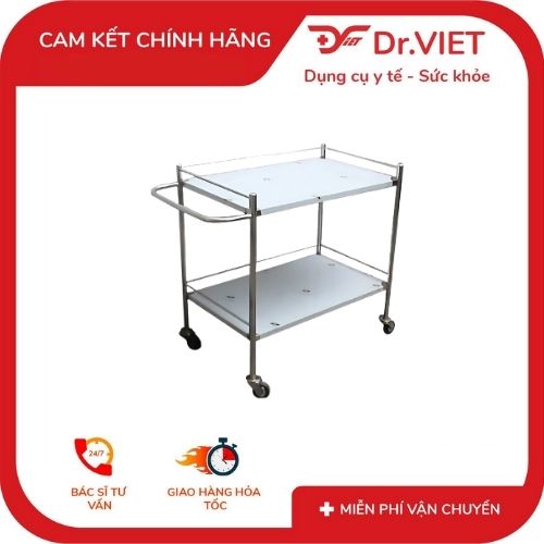 Xe đẩy DCG-38 - 50x80 - 2 tầng - có tay đẩy