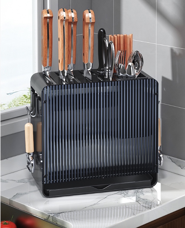 Kệ đựng dao thớt để bàn hoặc treo tường Carbon Steel