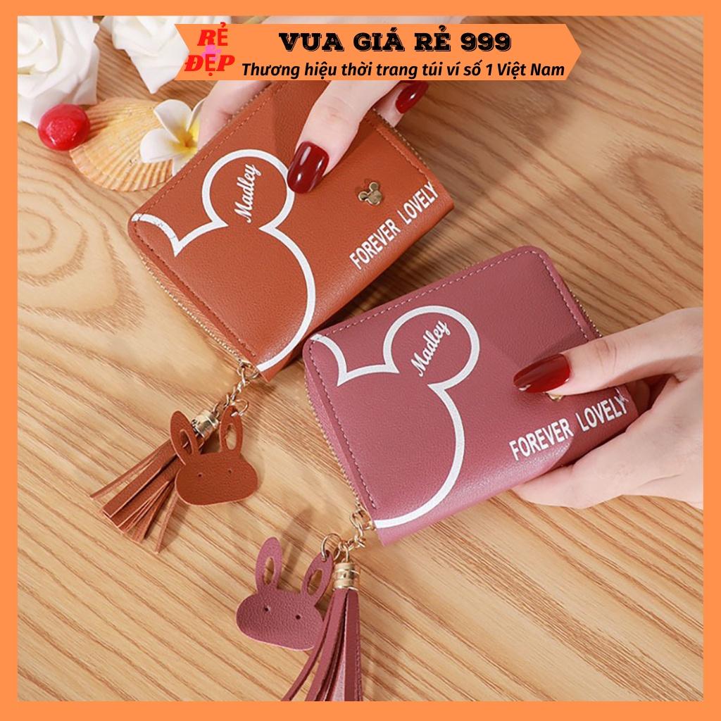 Ví nữ giá rẻ cầm tay mini nhỏ gọn dễ thương cute nhiều ngăn bỏ túi thời trang cao cấp VN66