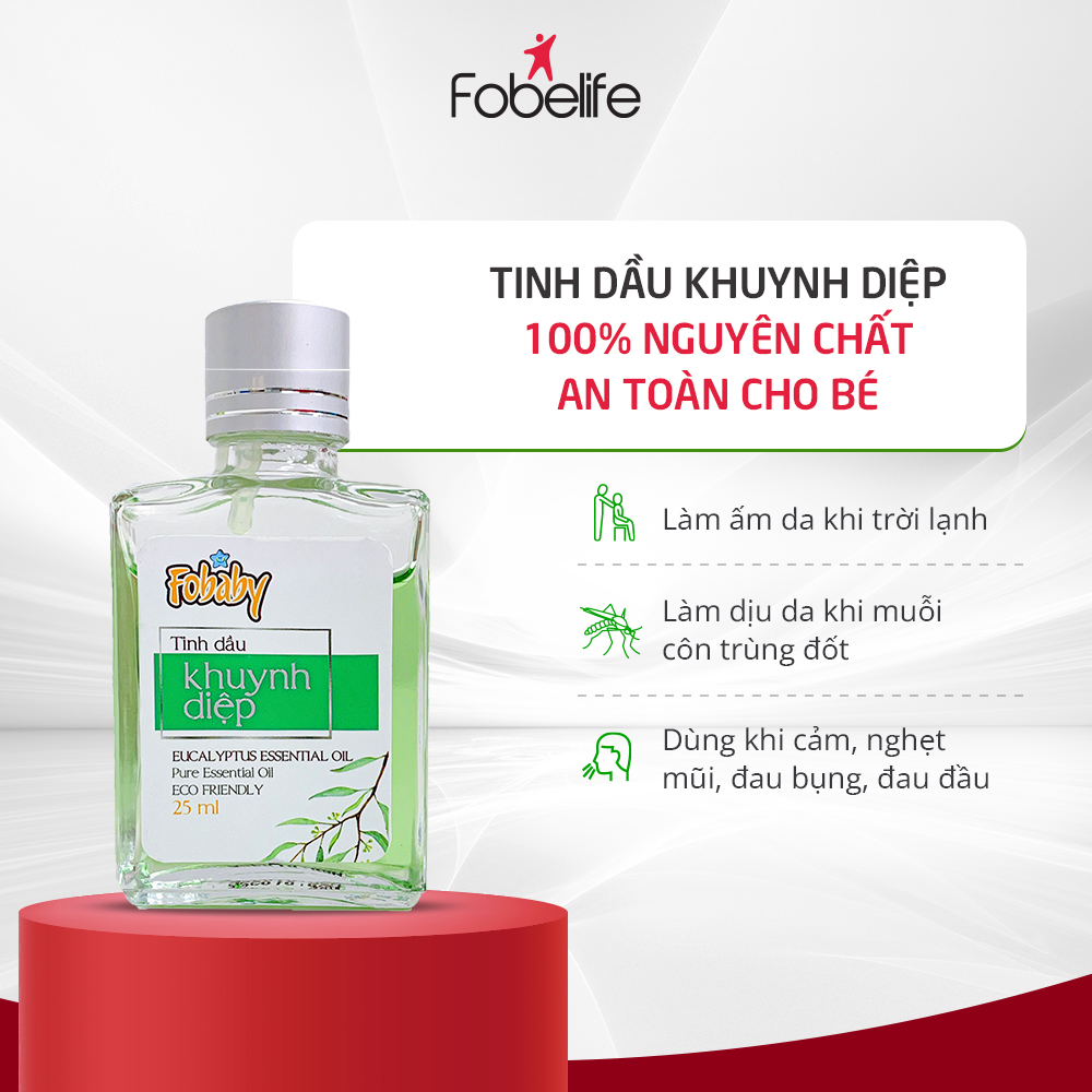 Tinh Dầu Khuynh Diệp Nguyên Chất An Toàn Cho Da Bé FoBaby