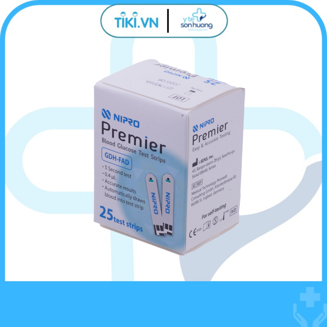 Que thử đường huyết Nipro Premier Strips