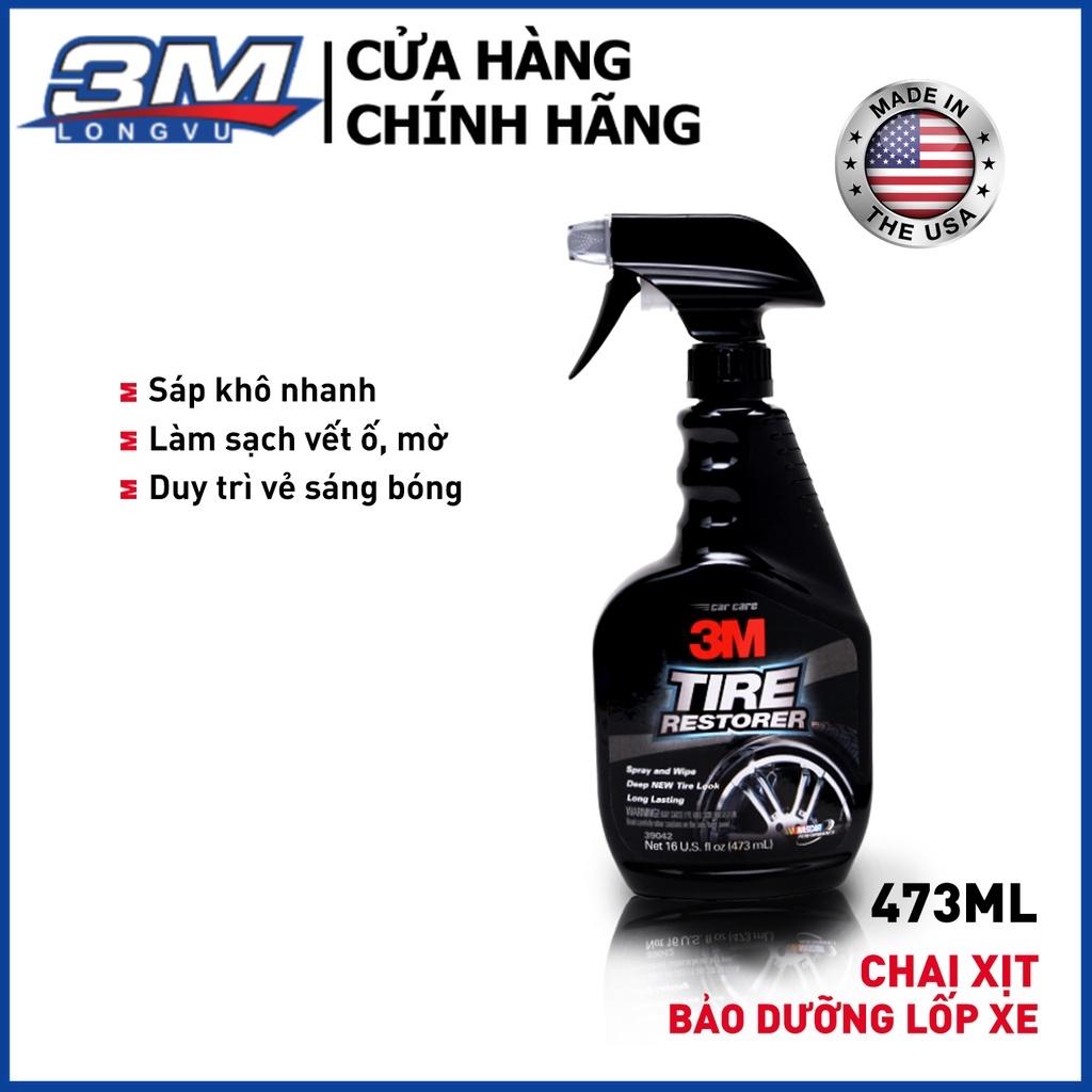 Chai Xịt Bảo Dưỡng Và Phủ Bóng Lốp Xe 3M Tyre Restorer 39042 437ml - 3M Long Vu