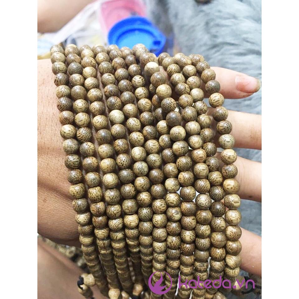 Vòng Tay Trầm Hương Tràng 108 Hạt Tốc Vườn Tự Nhiên Quảng Nam 6/7/8mm
