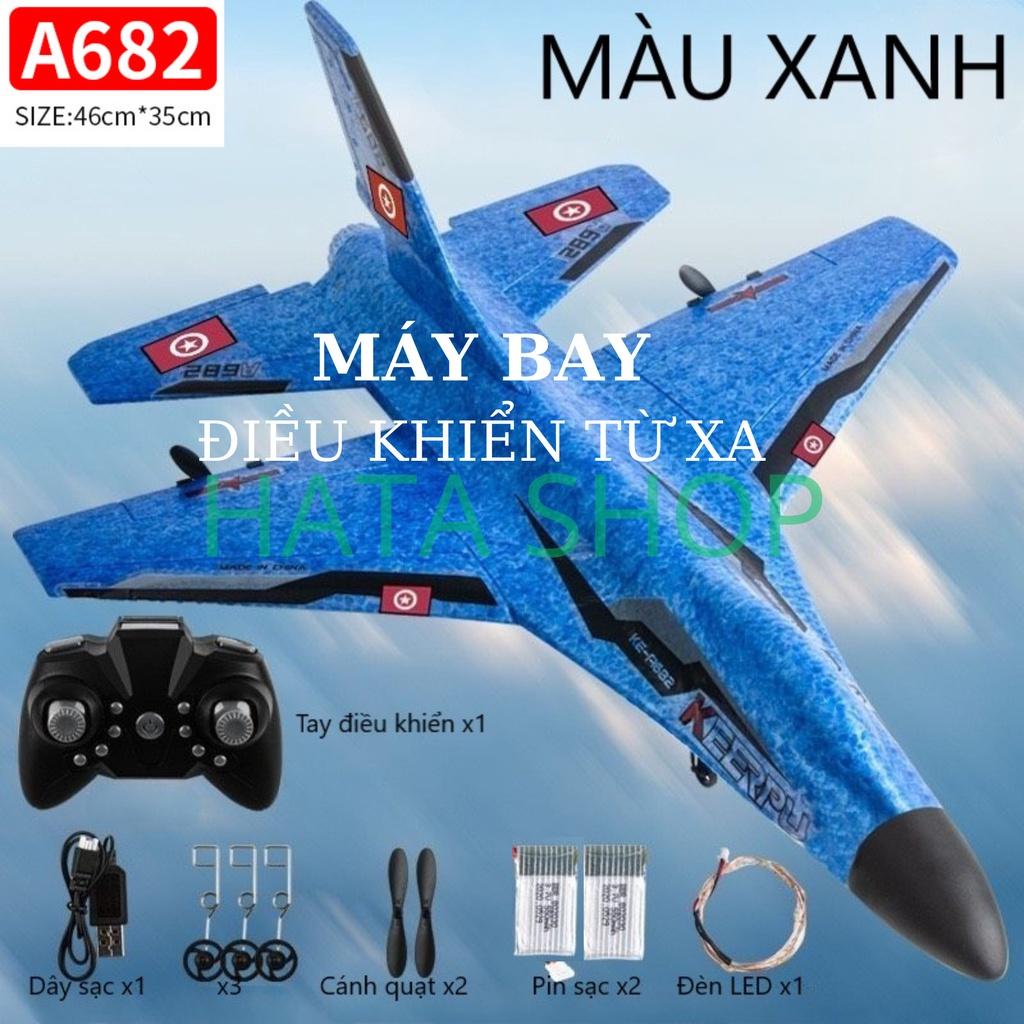 Máy Bay Điều Khiển Từ Xa A682 Bản 2 Pin Sạc Bay Xa 600m Size Lớn 46cm