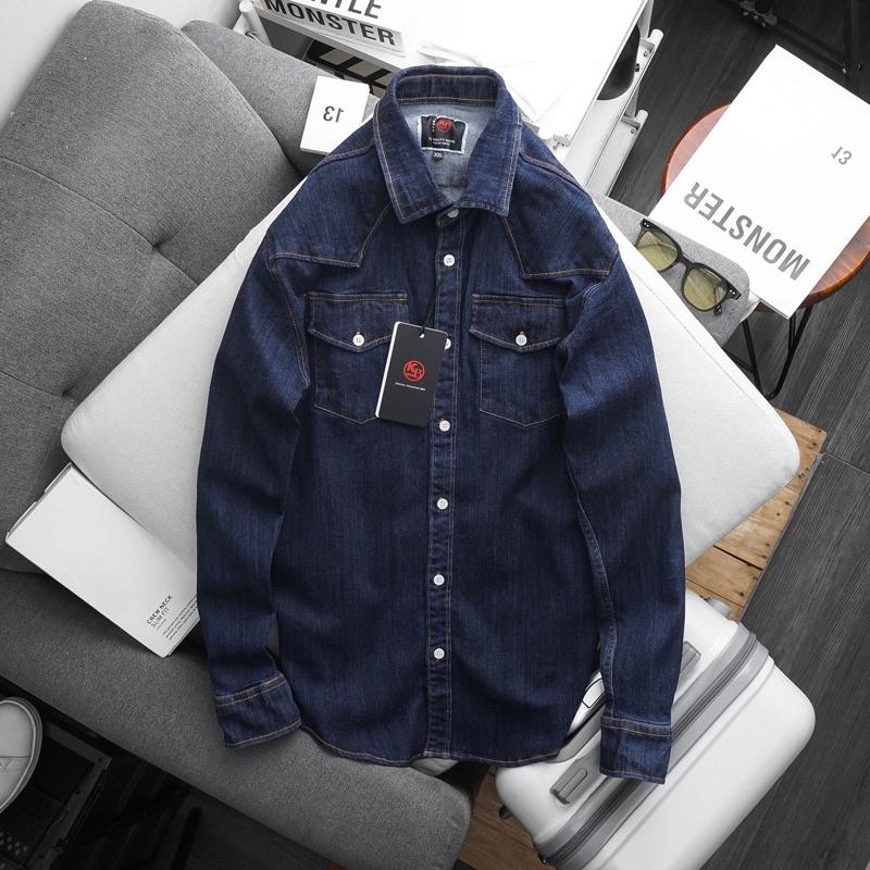 Áo sơ mi Denim nam cao cấp - khoác đẹp
