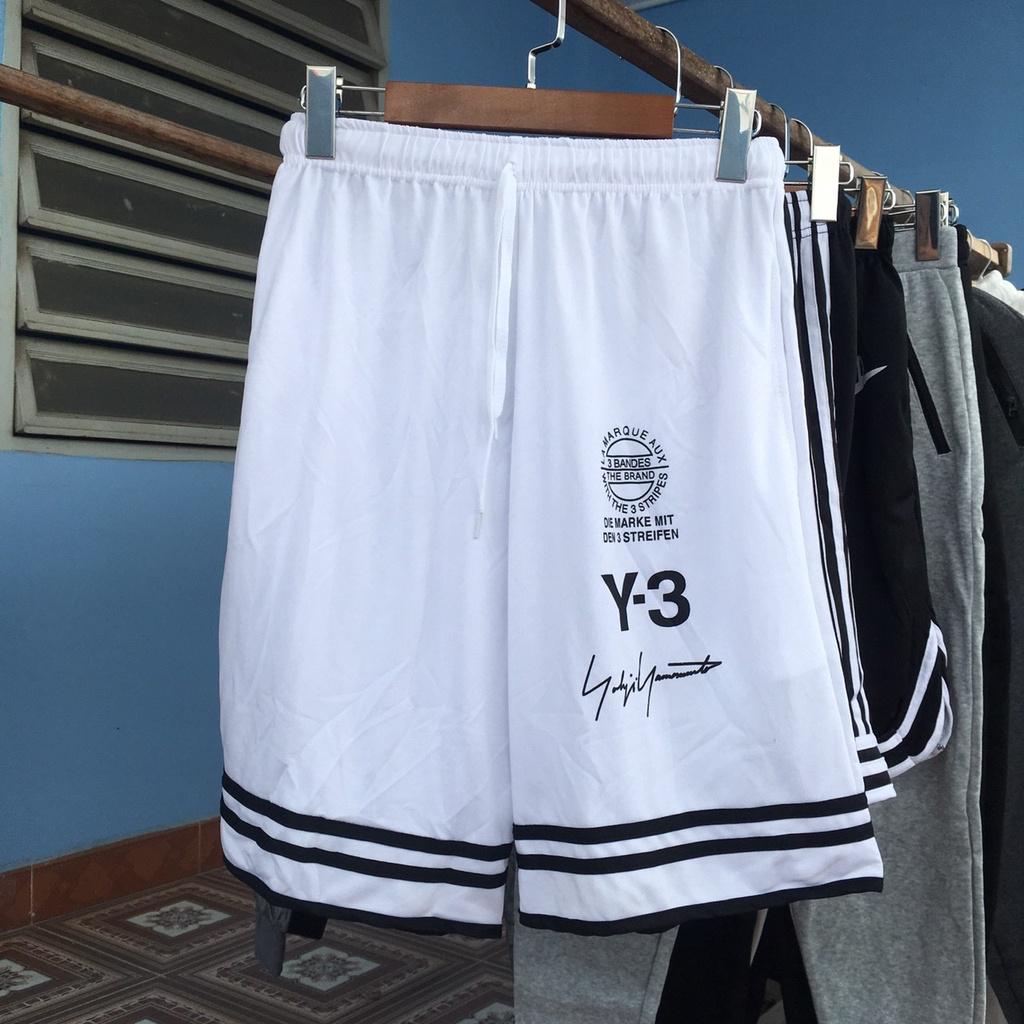 Quần Short Y3 thể thao nam nữ - Sọt Lững Kiểu Dáng Thể Thao Unisex hai Màu Đen,trắng 02x.