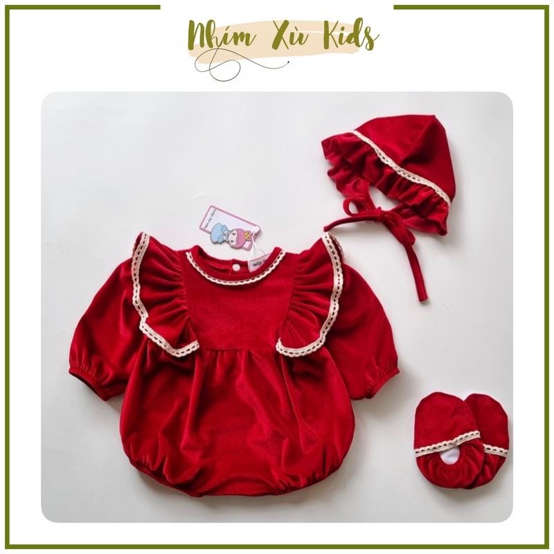 [3-12kg] Body Cánh Tiên Hoa Thêu Chất Organza NHÍM XÙ KIDS Cho Bé Gái Sơ Sinh, Đầy Tháng, Thôi Nôi B084