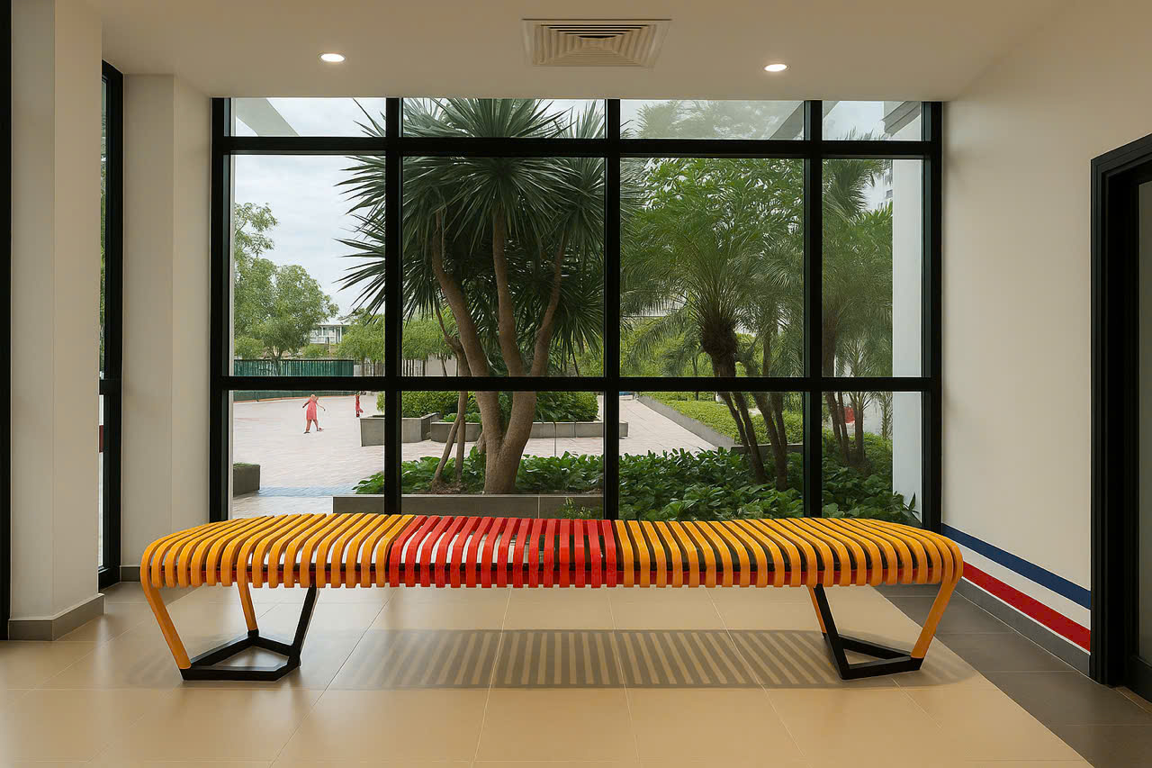 Ghế sắt kiến trúc Tundo kích thước 4,5m