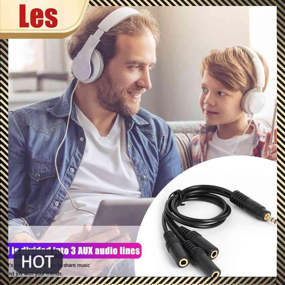 Dây Cáp Âm Thanh Chia 3 Cổng 3.5mm Thành 3 Cực