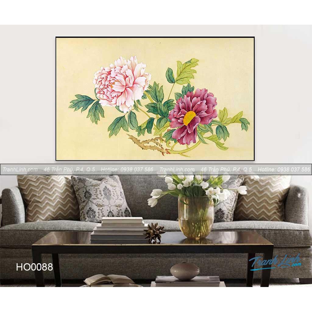 Tranh Canvas hoa treo tường trang trí phòng khách ho.ttph0125