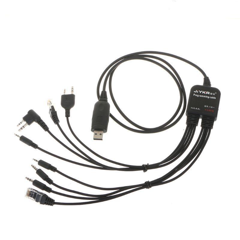 MOTOROLA Dây Cáp Lập Trình USB 8 Trong 1 Cho Baofeng Kenwood TYT QYT