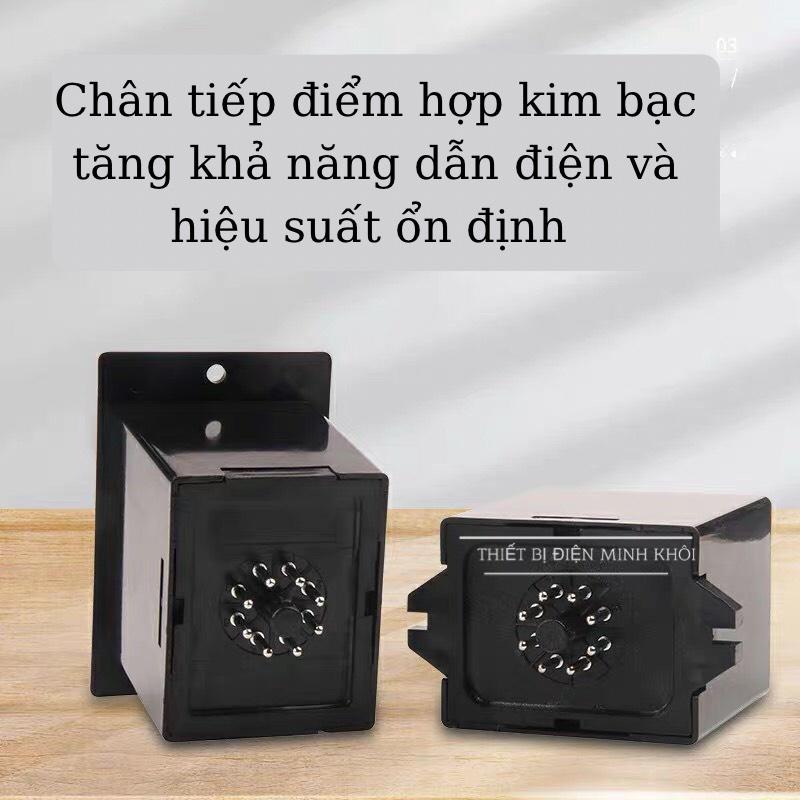 Công Tắc Thời Gian Timer Đôi Anly ATDV-Y kèm đế,timer đôi có tai, đồng hồ hẹn giờ cơ, relay thời gian luân phiên, rơ le