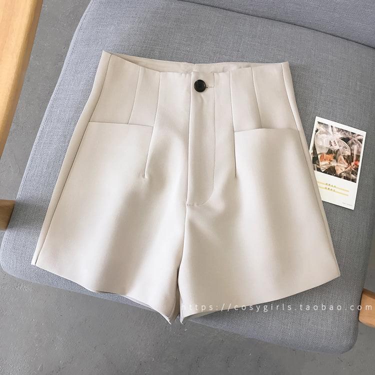 Quần short nữ lưng cao đẹp DOLOXI vải tuyết mưa Hàn Quốc cao cấp Q017