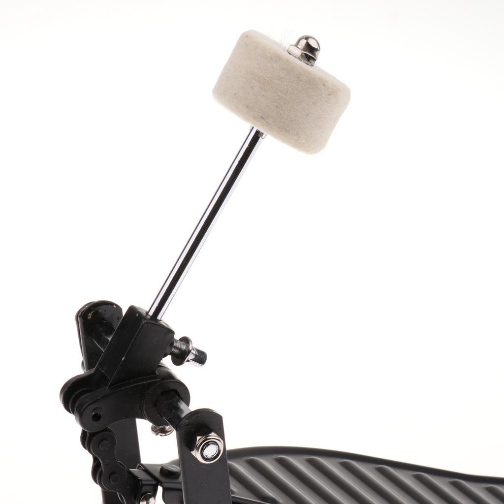 Single Spring Bass Drum Pedal with Drum Wool Beater for Children Gift