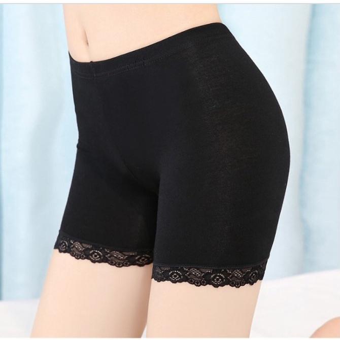 3 Quần Mặc Váy Đúc Su Cao Cấp Mát Lạnh Không Lộ Viền Kèm Túi Cao Cấp