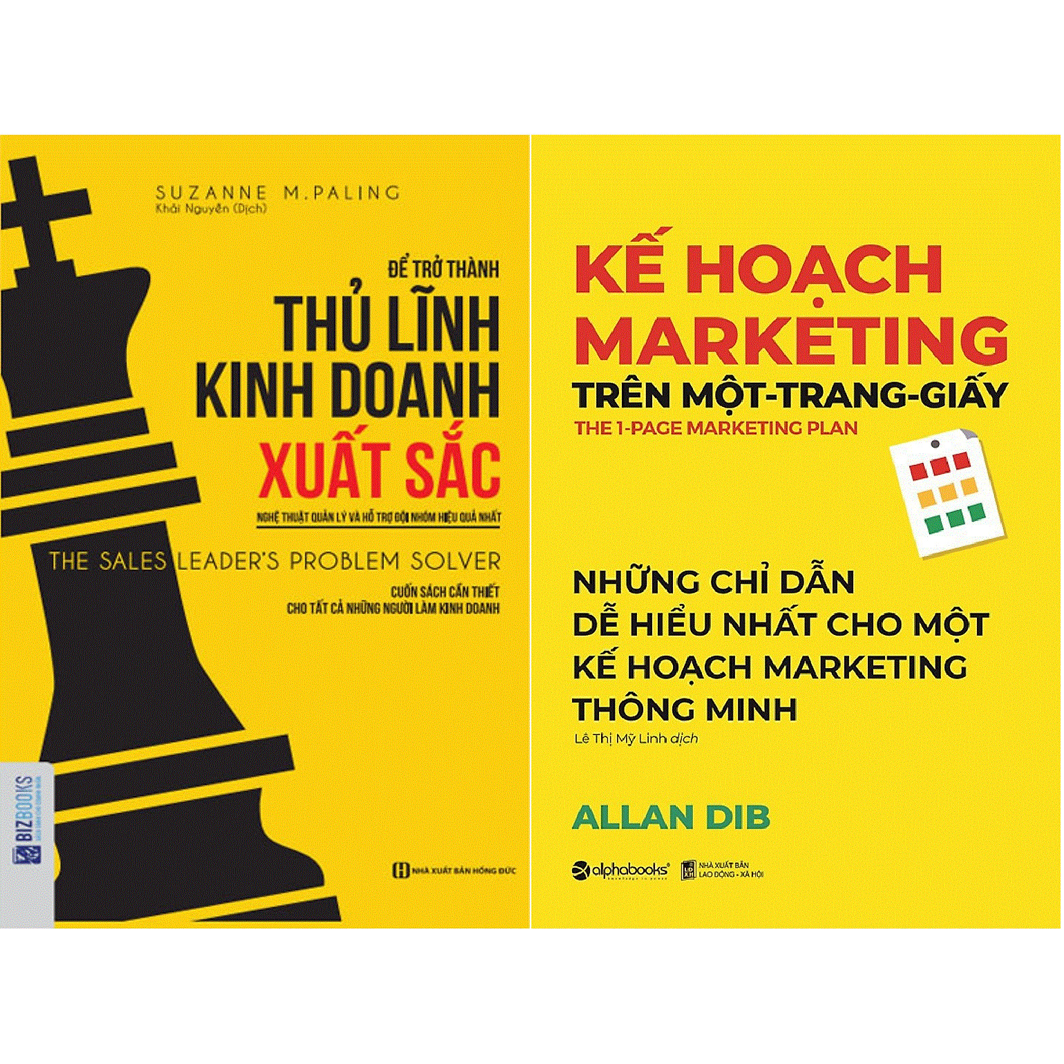 Bộ Sách Cực Hay Và Dễ Hiểu Để Có Một Kế Hoạch Marketing Thông Minh ( Kế Hoạch Marketing Trên Một Trang Giấy + Để Trở Thành Thủ Lĩnh Kinh Doanh Xuất Sắc ) tặng kèm bookmark Sáng Tạo