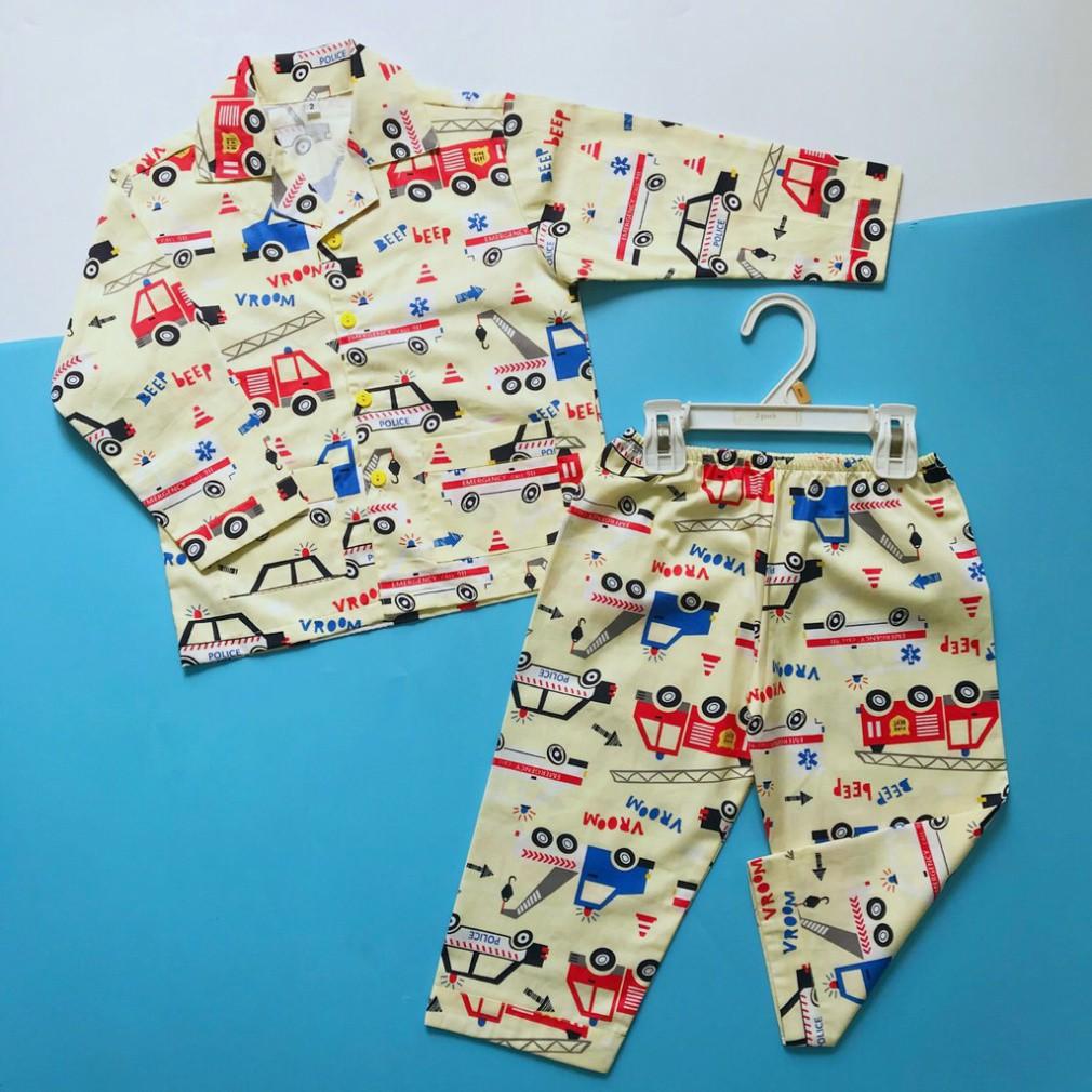 Pijama cho bé vải Thô cotton hút mồ hôi Nhiều mẫu thú xinh xắn 10-45kg