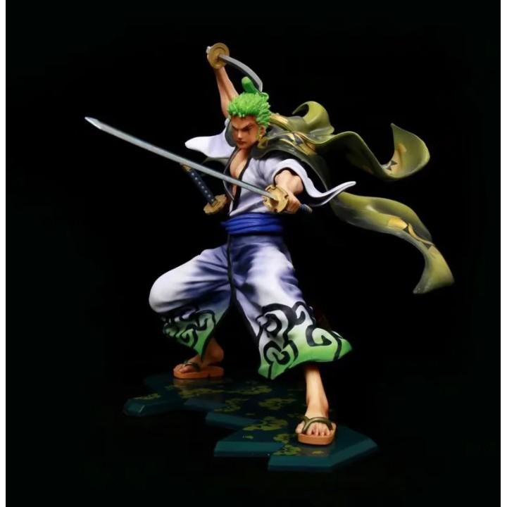 Mô Hình Figure One Piece zoro wano kimono ss4 24cm