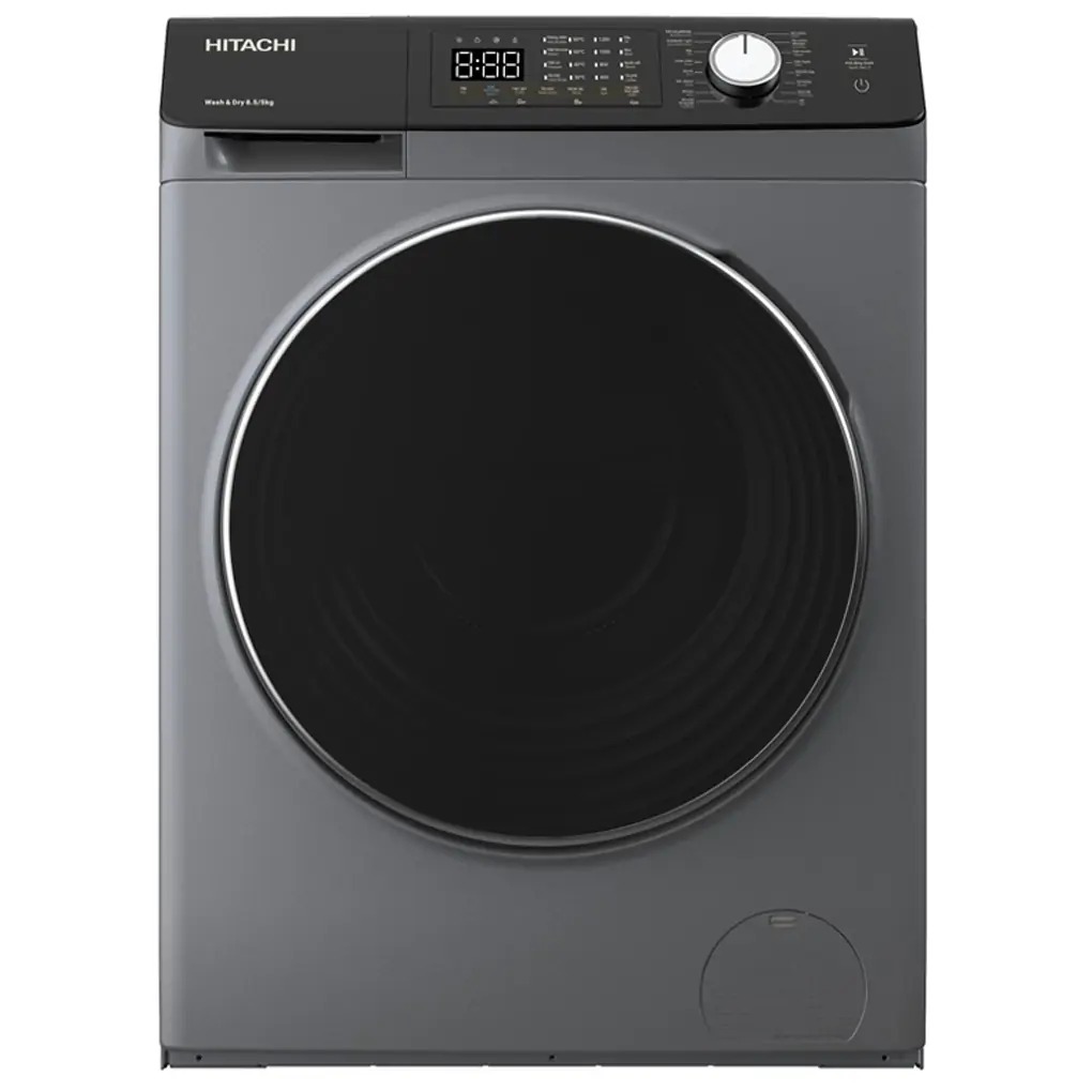 Máy giặt lồng ngang Hitachi Inverter 8.5Kg sấy 5Kg BD-D852HVOS - Hàng chính hãng