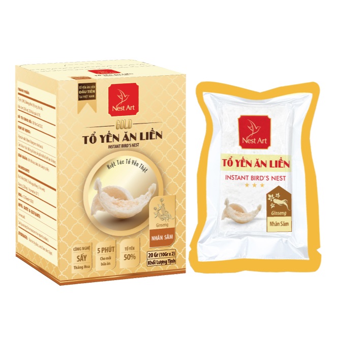 Tổ Yến Ăn Liền Gold – Nhân Sâm 20g