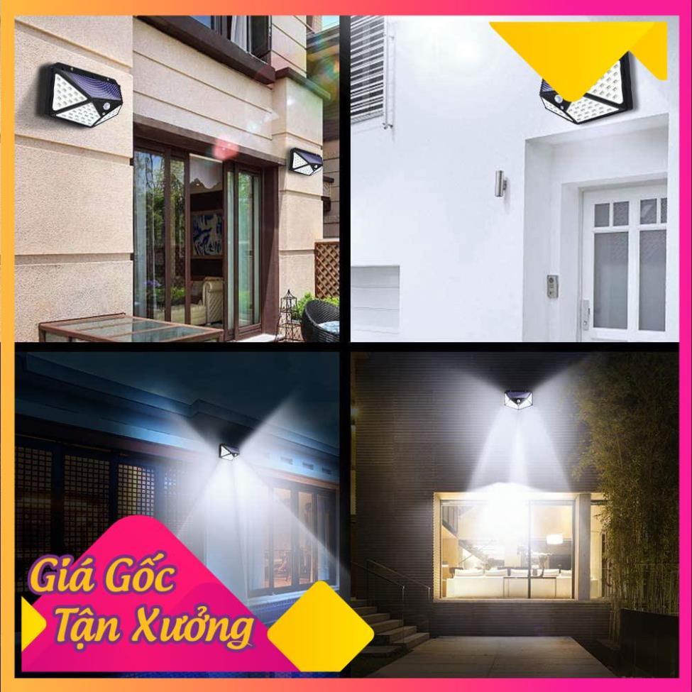 Đèn Cảm Ứng Năng Lượng Mặt Trời Sạc Pin 100 Led SH-100 TP'S