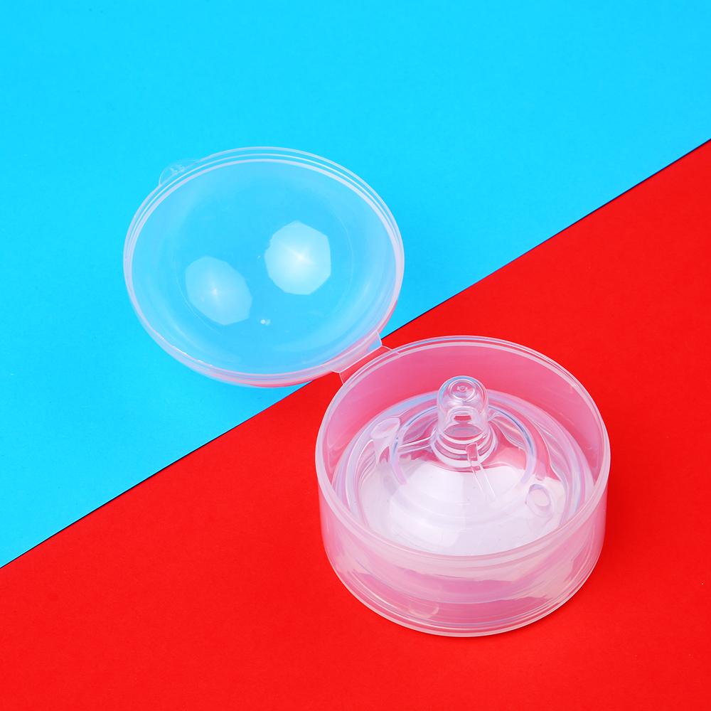 Núm vú giả silicon dành cho trẻ em có hộp chống bụi, sản phẩm chất lượng cao