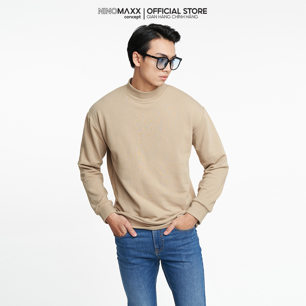 NINOMAXX Áo hoodies Nam tay dài chất liệu cotton 2204015