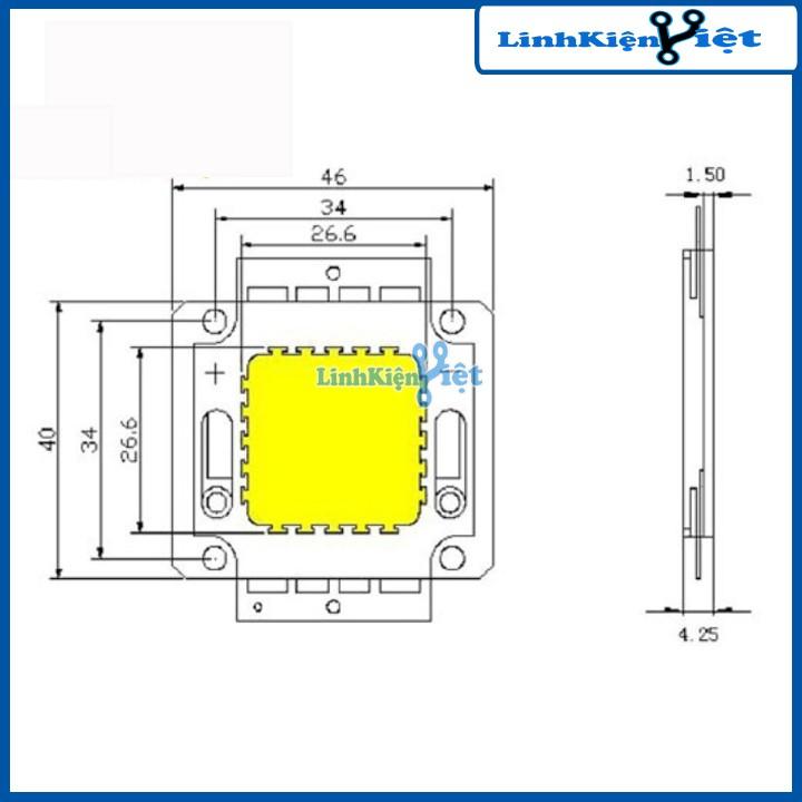 Led công suất 12v-20W sáng trắng