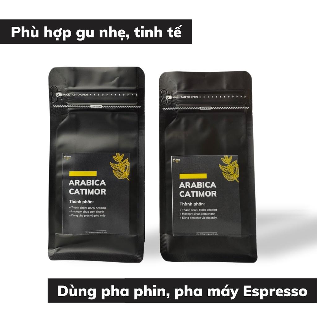 Cà phê nguyên chất ARABICA CATIMOR 50g cafe rang xay hương vị chua thanh đắng nhẹ tinh tế cafe việt - Big Dream Coffee