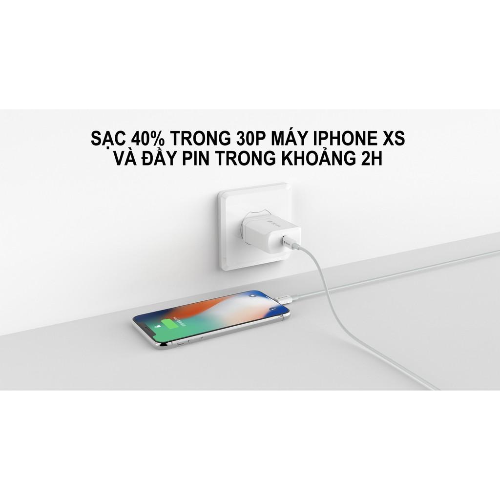 Dây cáp sạc Devia MFI Smart PD Type C to Lighttning 18W- Hàng chính hãng