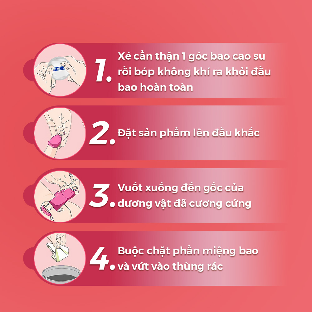 Bao cao su Shell Play Rider 6 tính năng - Hộp 10 cái + 1 vòng đeo kéo dài thời gian | SHELL CHÍNH HÃNG