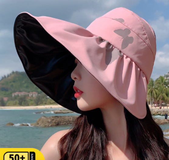 Mũ rộng vành chống nắng chống tia cực tím cao cấp, nón nữ rộng vành đi biển phong cách Hàn