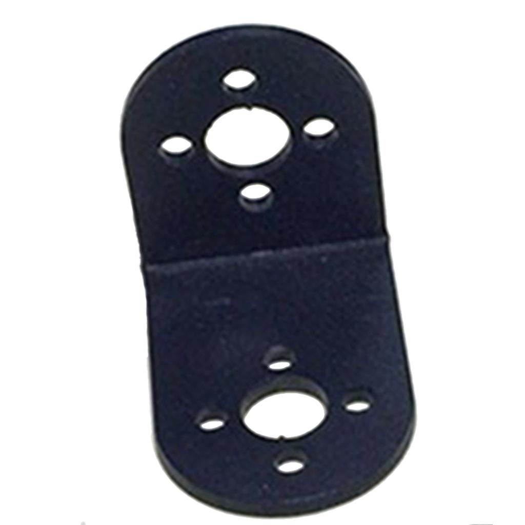 2 chiếc Kim Loại Hình chữ L Tia Chân Đế cho Cánh Tay Robot/Servo/Robot Hình Người