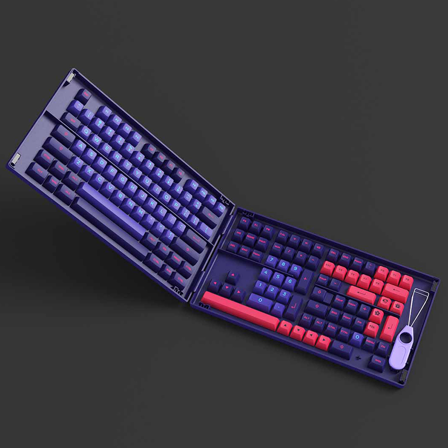 Nút Bàn Phím Cơ AKKO Keycap Set Neon (ASA Profile) - Hàng Chính Hãng