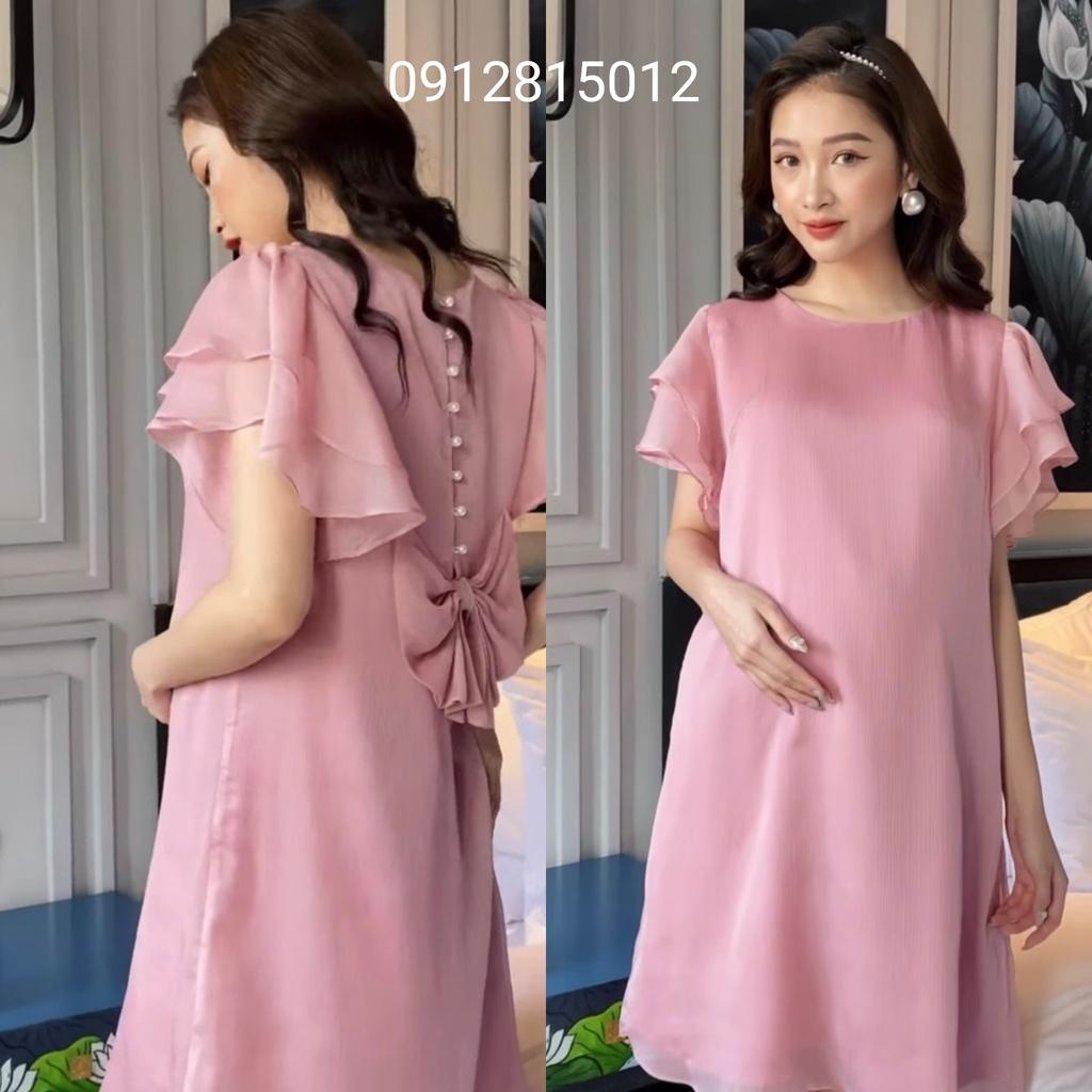 Váy bầu thời trang thiết kế hè- đầm bầu xinh công sở Váy bầu dự tiệc cao cấp chuẩn dáng