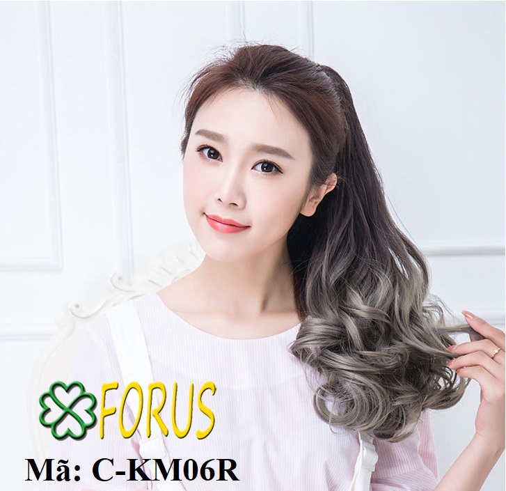 Cột tóc giả phối màu ombre, tóc cột giả ❤️FREESHIP❤️ buộc tóc giả nữ, tóc giả buộc