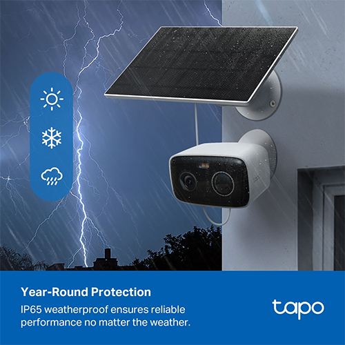 Camera an ninh năng lượng mặt trời TP-Link Tapo AI Kit Solar-Powered Security C400 KIT - Hàng chính hãng